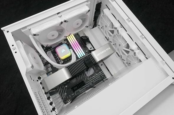 Corsair iCUE H150i RGB Elite Liquid CPU Cooler (CW-9060079-WW) - White (Renewed)