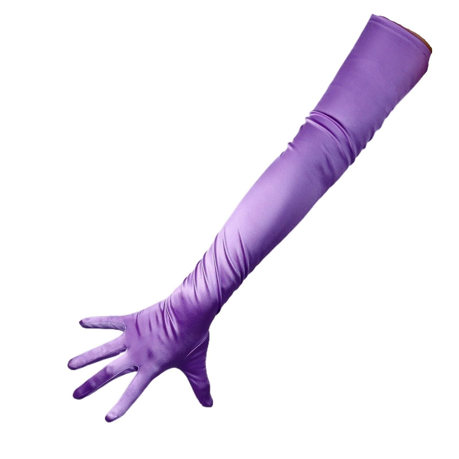 Guantes de satén for escenario ópera, guantes largos noche seda elástica 70cm for mujer Para Fiestas