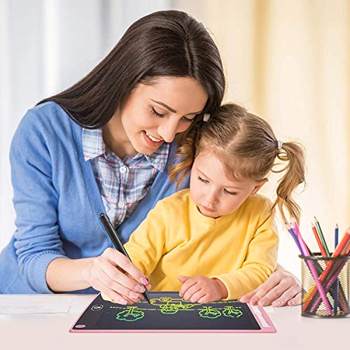 Image of Syga LCD Writing Tablet 8.5inch Colorful Doodle & Scribbler Boards, Lightly Learning Toys Drawing Pads for for Kids and Adults at Home,School or Travel (Blue)