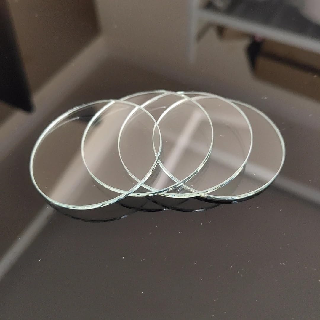 1PCS Flat lens Torchy lens for Glare Flashlight lamp glass Diameter 40 41 42 47 50 52 58 60mm Thickness 1.8mm glass lens(47mm)