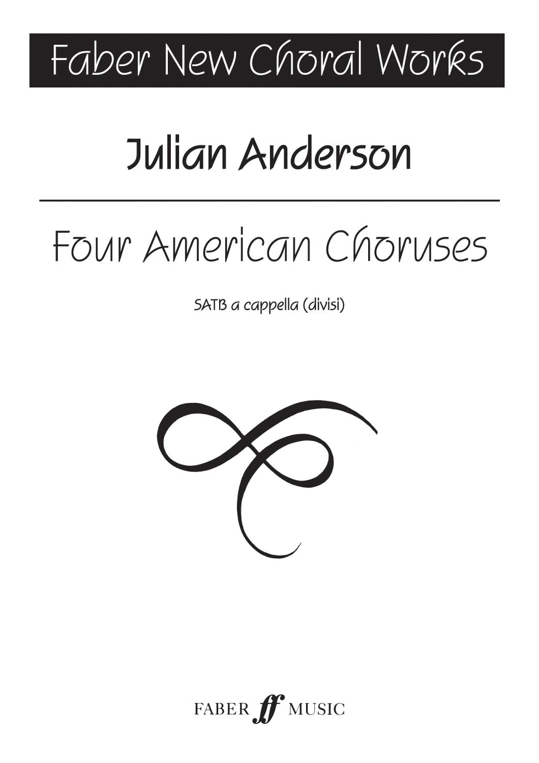 Livre de chant Four American Choruses édition prestigieuse sur textes gospel