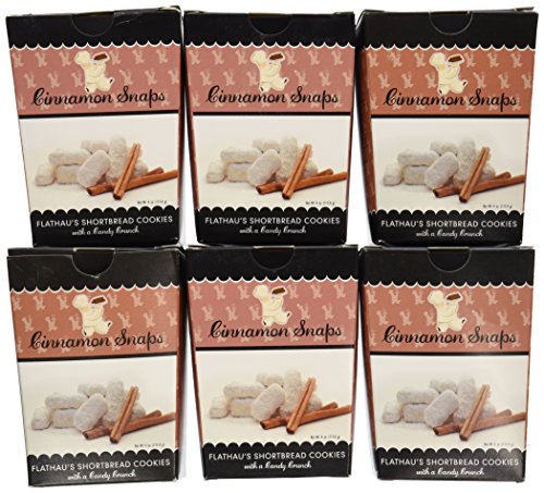 Flathau's Fine Foods Cinnamon Snaps, 4-Ounce Boxes (Pack of 12)