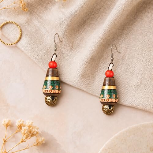 Image of Handcrafted Bohemian & Ethnic Earrings Collection for Women - Artistic, Nature-Inspired Statement Designs in Studs, Drops & Chandeliers