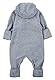 Sterntaler - Baby Overall Jungen Fleece mit Reißverschluss, Silber Mel. - 5501800, Größe 74