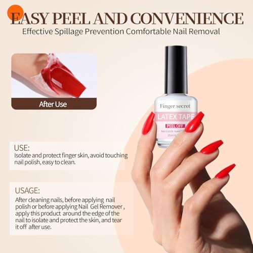 Image of Gel Nail Polish Remover Set, Multi-Use Nail Polish Remover, Professional Liquid Formula for Natural & Long-Lasting Gel Nails(Gel Nail Polish Remover Set)