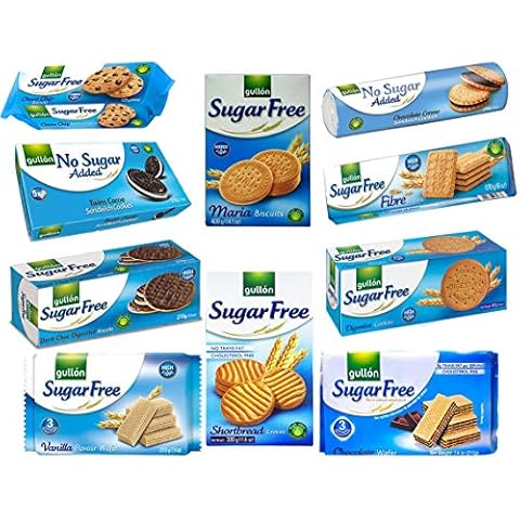 Gullon Sugar Free & No Added Sugar Biscuits Selection x 10 Packs Cover