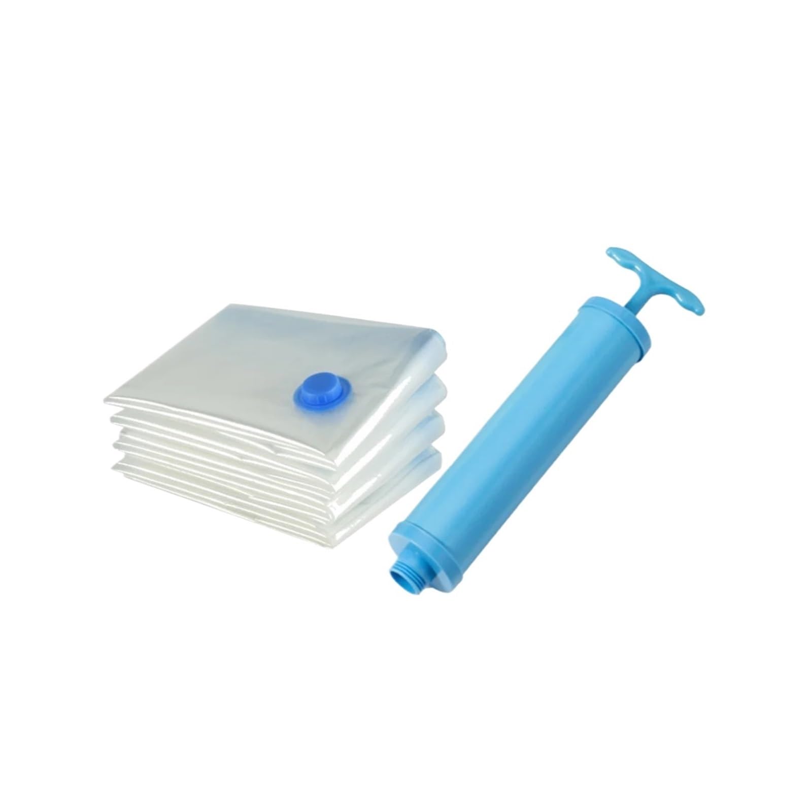 10PCS Vacuum Bag With Valve & Pump for Clothes Storing Large Plastic Compression Empty Travel Accessories Storage Container For Travel(Bag Pump SetA,40 * 60CM)
