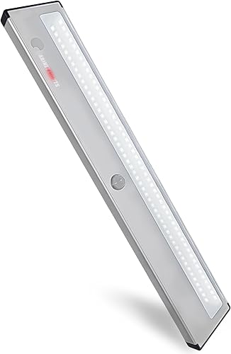 Iluminación LED para debajo del gabinete, luces inalámbricas tipo C, carga con sensor de movimiento, iluminación interior de 8000 K, cubierta