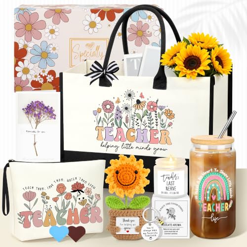 JTENGTOP Teacher Appreciation Gifts for Women, Christmas End of Year Thank You Retirement Gifts for...