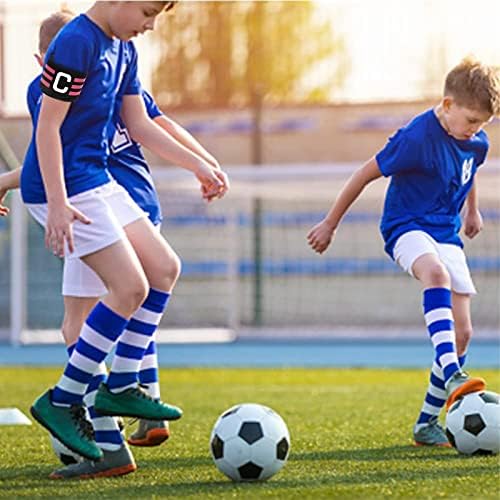 Fascia Da Capitano Da Calcio 2 Pezzi – Regolabile Con Chiusura A Strappo, Adatta A Adulti E Bambini