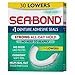 Sea Bond Denture Adhesive, Fresh Mint Lowers, 30 Count