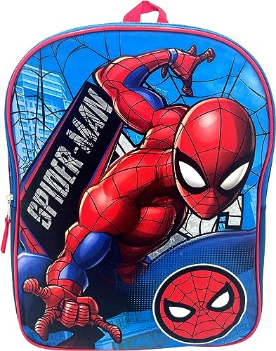 Mochila escolar Marvel Homem-Aranha de 38 cm (Vermelho-Azul), Vermelho - azul, Large, Spcy49za