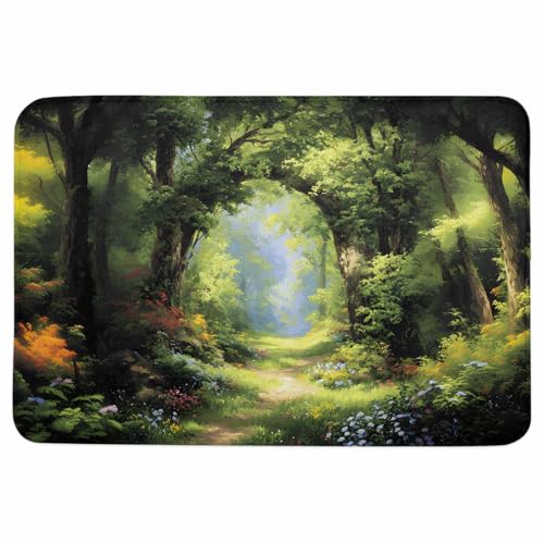 �t�̐X ���C�}�b�g �h�A�}�b�g 45×75cm ���G �t �΂̖؁X �� �� �A�� �X ���� �z�� ����~�� �ۊp�^�C�v �N�b�V�������� �G���g�����X ���� �o�X �Ɩ��p �ƒ�p