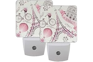 Eiffel Tower Night Light, LED Dusk to Dawn Sensor Plug-in Light for Kids and Adults