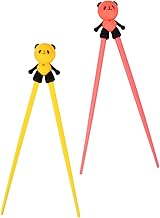Chopsticks, Panda Chopsticks, Beginner Chopsticks, Reusable Non-Slip, Cute Durable Chopsticks, Custom Chopsticks for Sushi, Ramen, Asian Dishes (Yellow)