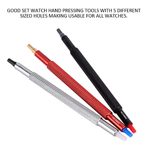 Alucy 3pcs Watch Hand Pressers, Wristwatch Repair Tool Pusher Fitting Set, Watch Repairing Tool Kit for Watchmakers Watch Worker