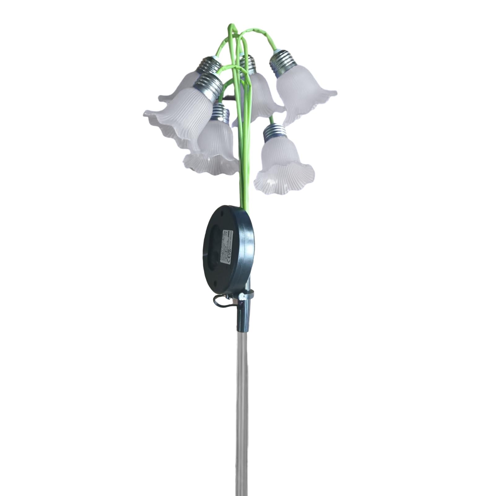 Tuxoiou 6 Head Lily Solar Garden Light, Flower Stake Lamp for Yard