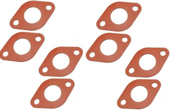 Circular Pump Flange Gaskets Compatible With TACO 007 Series And B&G Grundfos Armstrong Pumps, Flexible Rubber, 4-Pack8PCS