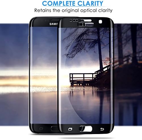 Galaxy S7 Edge Tempered Glass Screen Protector(2 Pack), Full Coverage, Anti-Scratch, HD Clear 3D Curved Film for Samsung Galaxy S7 Edge (Not For ...