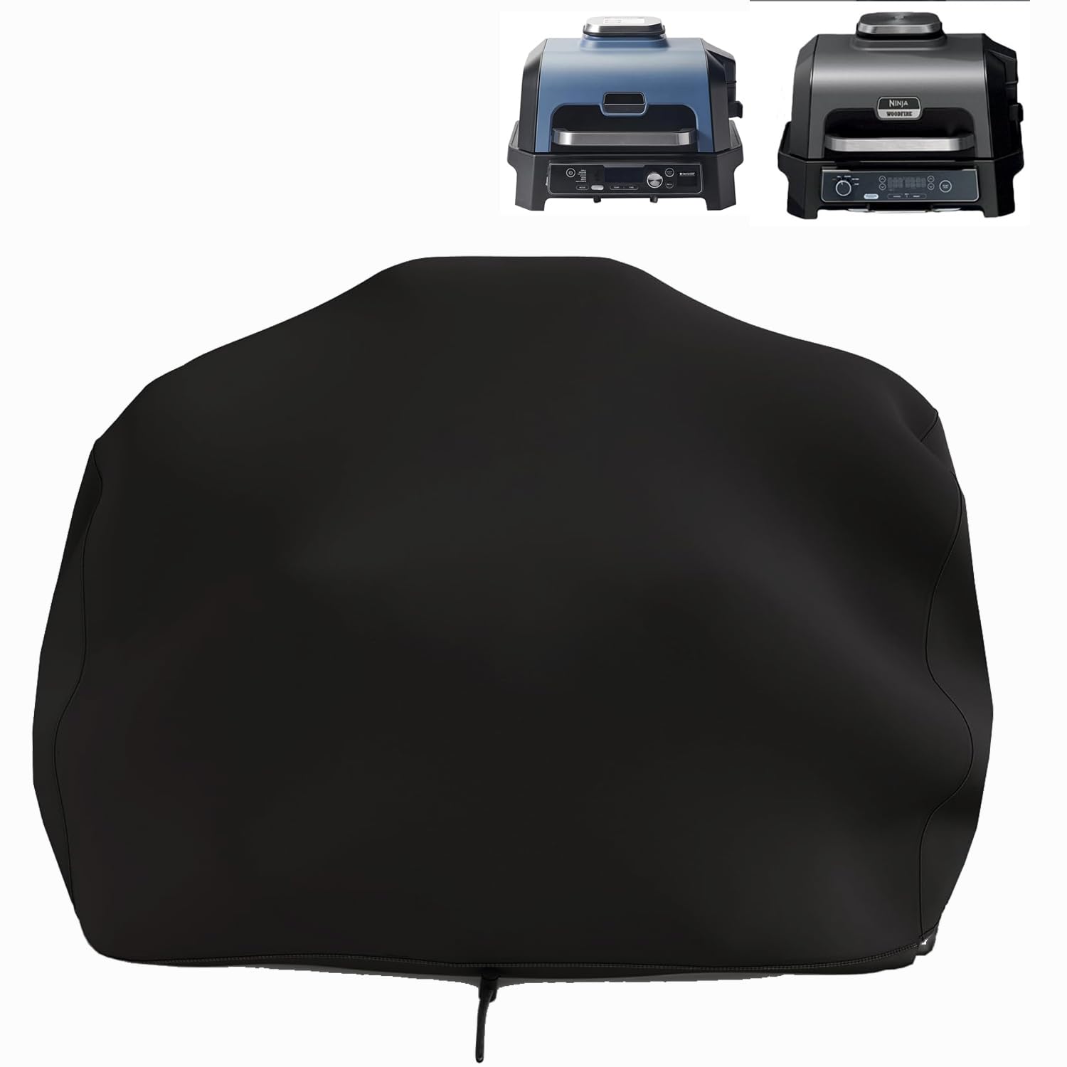 Woodfire Premium Grill Cover Pro for OG800 and OG900 Series, 600D Waterproof UV Resistant Cover, Elastic Drawstring for Snug Fit, Outdoor Barbeque Grill Accessories, 23" L x 20" W x 13" H
