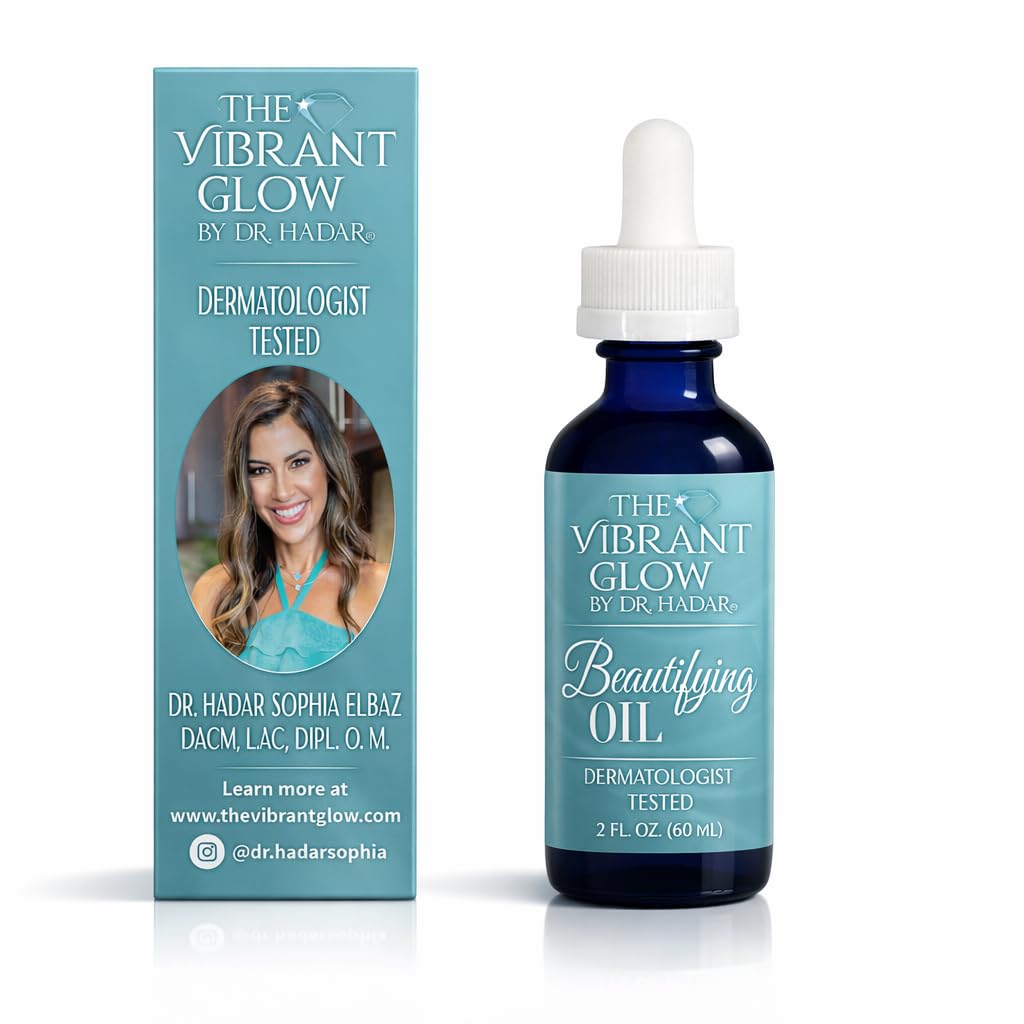 The Vibrant Glow, Luxury Beautifying Oil for Scars & Stretch Marks, Brightening & Smoothening, Hydrating Face & Body, Pure Oil Blend with Vitamin E, Rosehip & Argan, Vegan, Dermatologist Tested, 2 oz