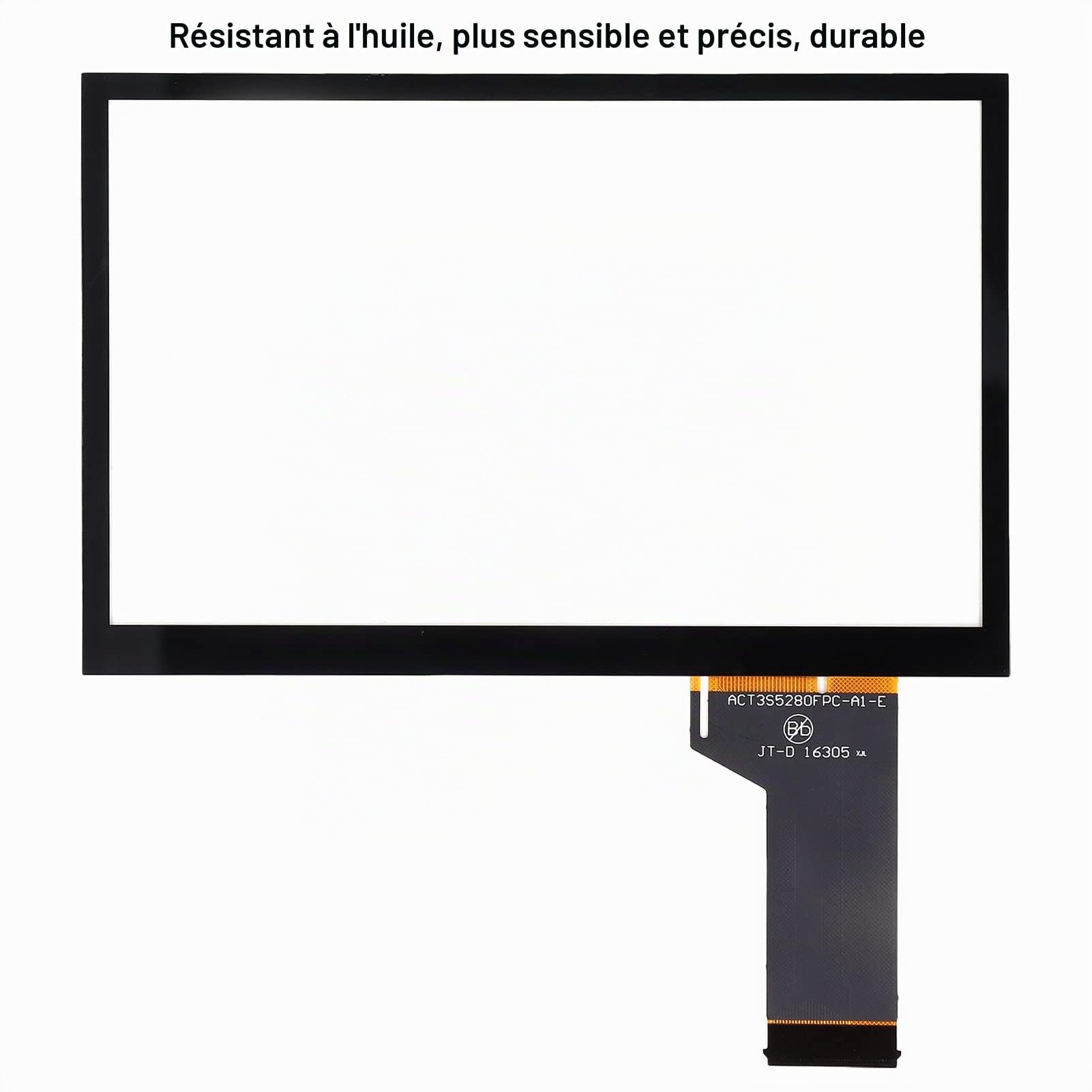 Écran tactile LCD pour système multimédia MIB – Compatible avec TDO-WVGA0633F00039 et TDO-WVGA0633F00045 – Écran tactile acrylique haute sensibilité de remplacement