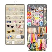EEEKit Aufbewahrung für Haarspangen, Doppelseitige Haarschmuck Organizer für Mädchen, Haarklammer Aufbewahrungsbox für Schrank