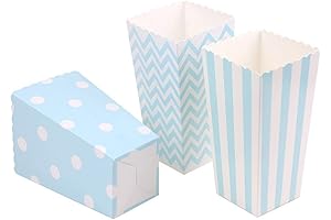 Vibrant Blue Popcorn Boxes: Enhance Your Celebrations