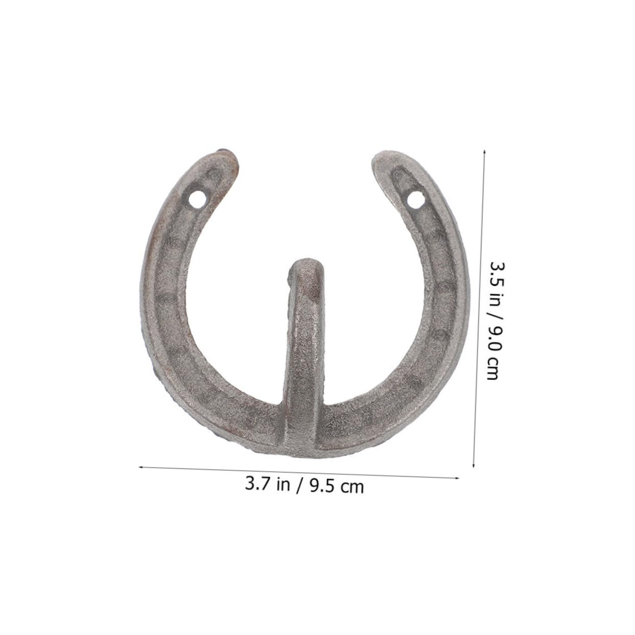 5 Stück-pack Hufeisenförmige Wandhaken aus Eisen mit Retro Stil Praktische Garderobenwandaufhänger ohne Grate Einfache Montage für Wohn und Campingbereich