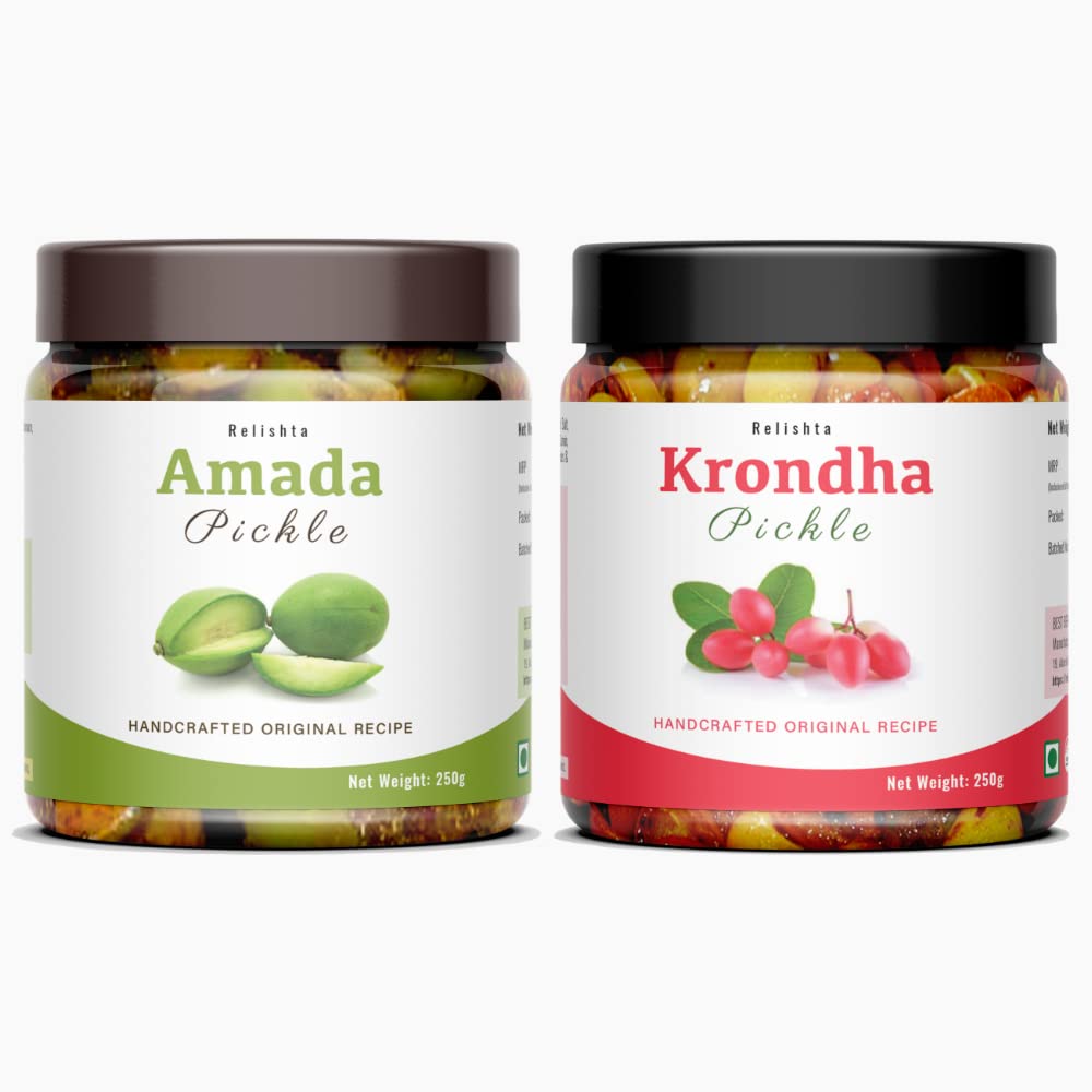100% Natural Amada and Karonda Pickle (2x250g) Combo Pack - Handcrafted original recipe & Traditional Taste (B09R8R9JV3) Amazon Price History, Amazon Price Tracker