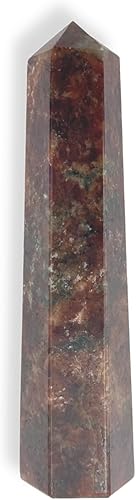 Miniatura 10 de GEMSCITE (3.50-4 pulgadas) Piedras preciosas de amazonita Torre de obelisco Faceta Jumbo Aura Rock Crystal Natural Pulido Earth Wand Spirit