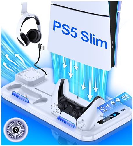 Imagen de HELLCOOL Soporte para PS5 Slim con Ventilador