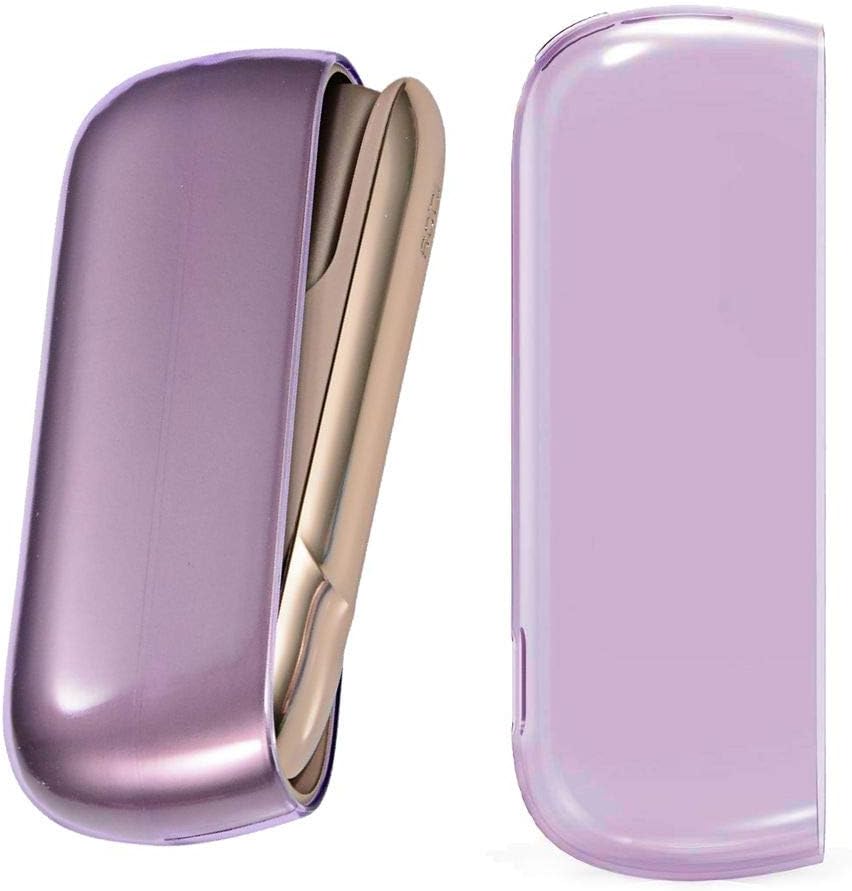 jbTecProtective Case Compatible with IQOS 3.0 / Duo - Case Accessory Case Cover Shell E-Cigarette Bag Colour: Purple Transparent