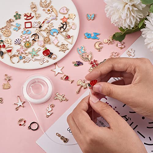 Fabrication de bijoux personnalisés avec ce grand lot de pendentifs en alliage émaillé