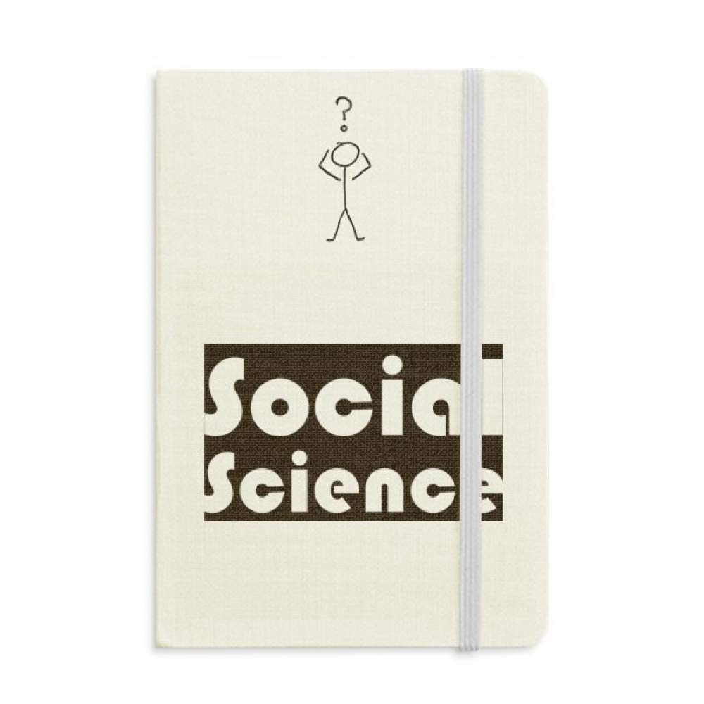 Course And Major Soical Science Black Question Notebook Classic Journal Diary A5