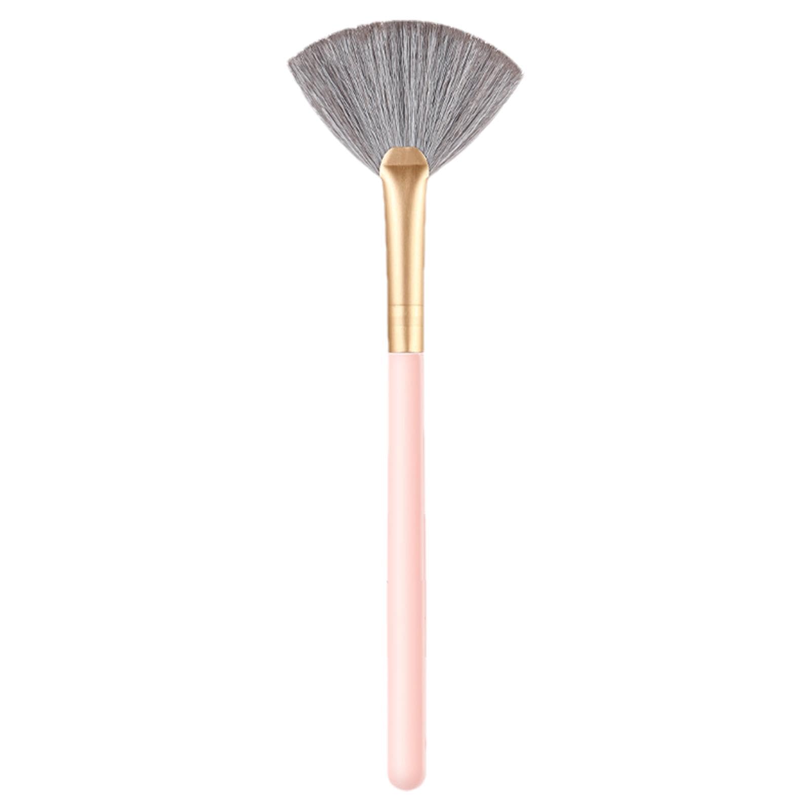 5 Pieces Fan Brush,Highlighter Brush Makeup,Fan Highlighter Brush Makeup Brush For Blush,Soft Bristle Contour Brushes Sculpt Blush Tool For Cheeks Sculpting