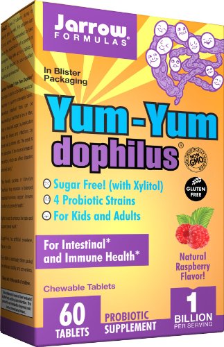 Jarrow Yum-Yum Dophilus Jarrow Formulas, Natural Raspberry Flavor, 60 Chewable