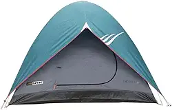 Barraca de Camping Iglu, Verde Petróleo e Cinza, 2.10x2.10x1.35m, 3-4 Pessoas, Impermeável 2500mm, com Sobreteto e Tela Mosquiteiro