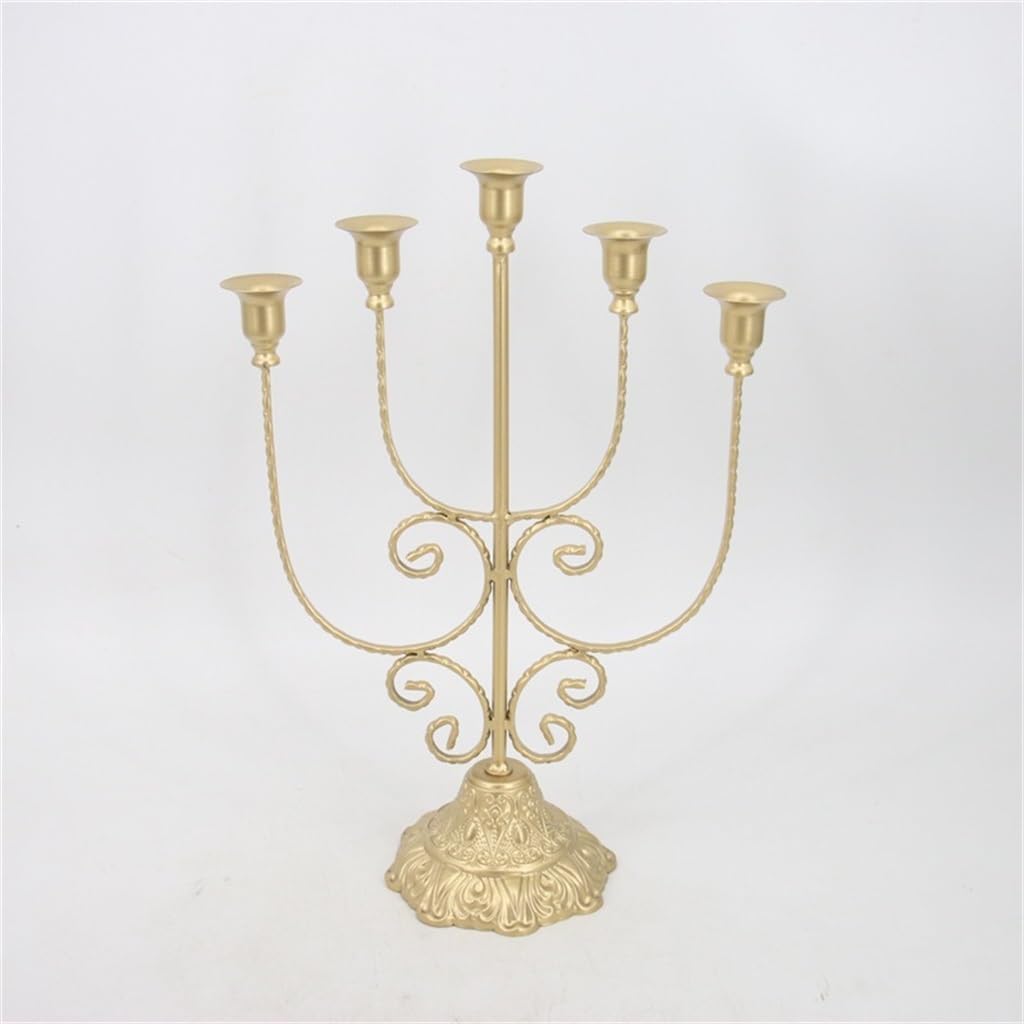 Five Headed European Vintage Candle Container Light Iron Industrial Decorations Cups