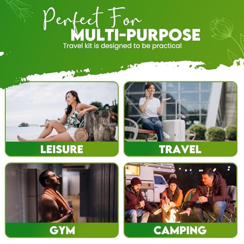 Compact-Personal-Shower-Kit-To-Go-Green--Your-Hygiene-Companion-for-Travel-Gym-Camping-Shower-on-the-Go-Shampoo-Soap-Towel-All-in-One-1