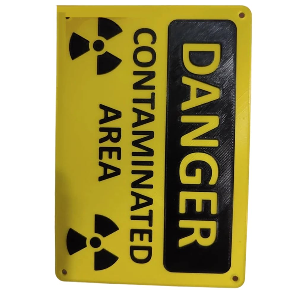 Segnale di pericolo per area contaminata da radiazioni nucleari/pericolo, facile da usare