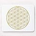 Produktbild Die Blume des Lebens - Gold - Yoga Mousepad