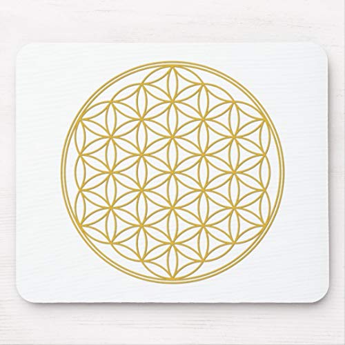 Preisvergleich Produktbild Die Blume des Lebens - Gold - Yoga Mousepad