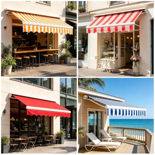 Tela Recambio Toldo Repuesto Impermeable Parasol 3.3x1.5m 4