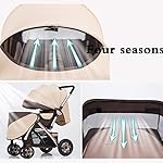 Kinderwagen, Einstellbare High View Kinderwagen, Buggy Travel System Mit Baby-Korb Und Anti-Shock Springs, 5-Punkt-Gurt Und Eine Hohe Kapazität Basket (Color : Blue)