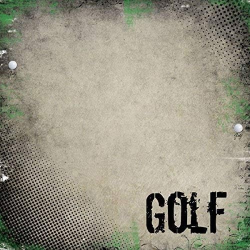 Golf Antique 34921 papel de scrapbook de 120in x 120in 1 hoja