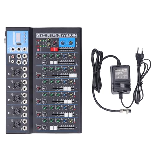 Console de mixage 7 canaux USB pour corriger les bruits de fond en enregistrement live