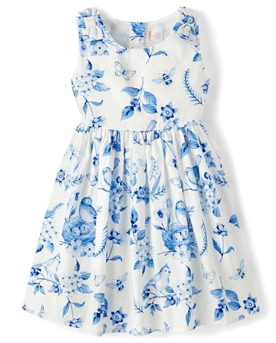 Gymboree,Girls,and Toddler Short Sleeve Dressy Dresses,Blue 