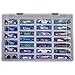 Adam Custodia compatibile con Hot Wheels Cars Gift Pack. Toy Cars Organizer Contenitore per contenere fino a 27 ruote elettriche, supporto per il trasporto con 4 dimensioni di slot (solo scatola)