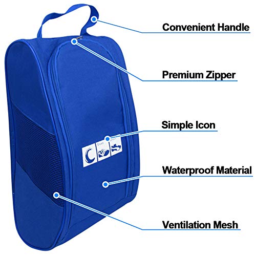 Ailaka Shoe Bag For Travel, Golf Shoe Bag Pouch Portable Large Shoes Storage Bag, Zipper Shoe Bags For Gym Sport Bowling #TOP2